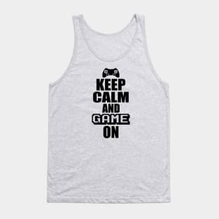 Keep Calm Game On Tank Top